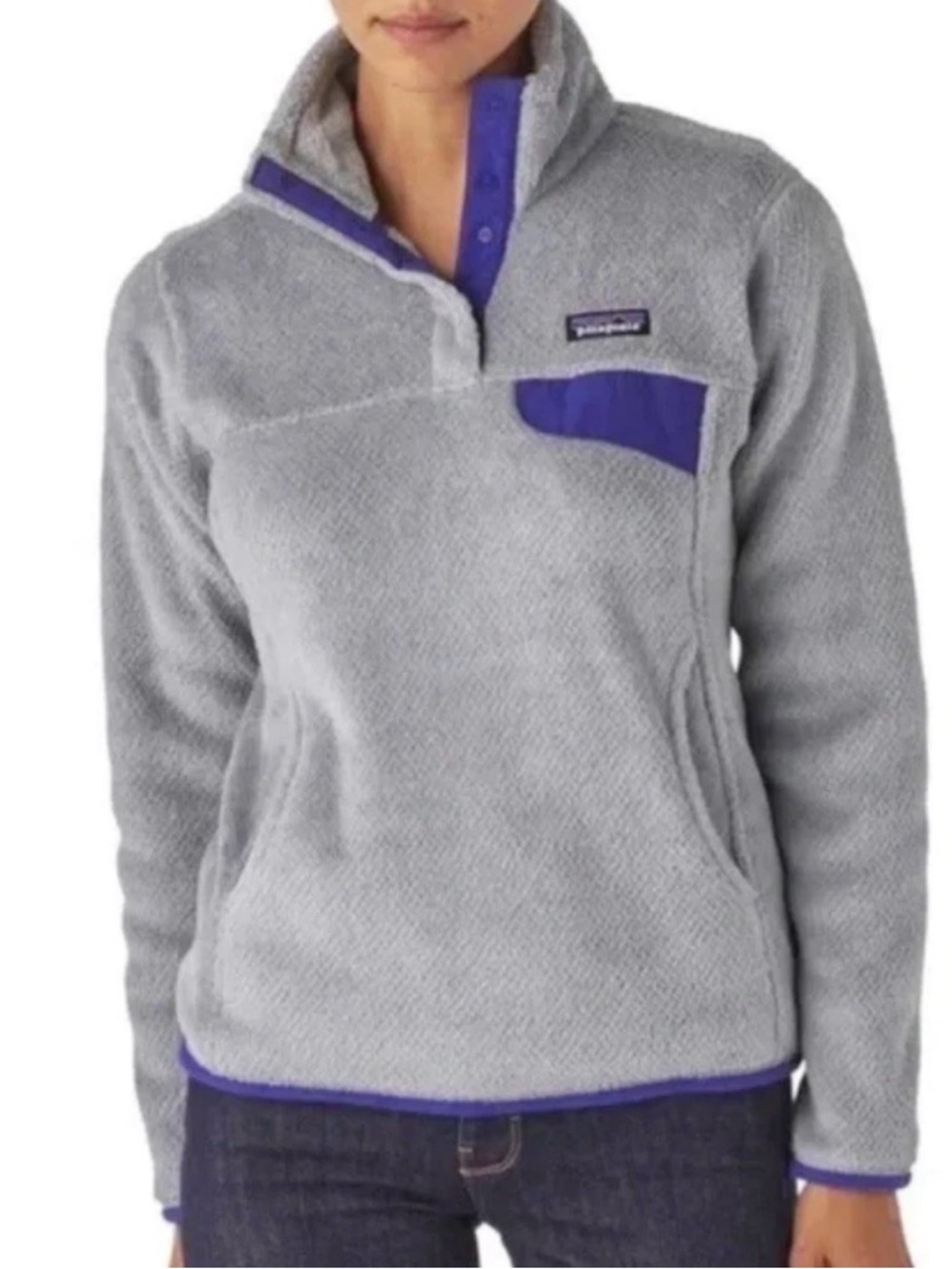 Patagonia Women's Re-Tool Snap-T Pullover Gray  Size L